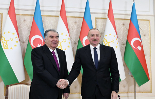 Tacikistan Prezidenti: Azərbaycanla təhlükəsizlik sahəsində səmərəli əməkdaşlığın səviyyəsindən məmnunuq