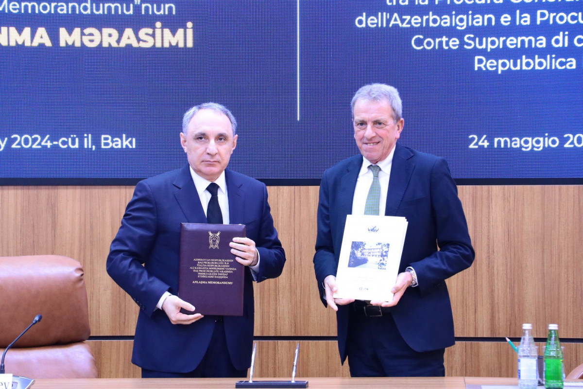 İtaliyanın Baş prokuroru Azərbaycana gəlib, memorandum imzalanıb