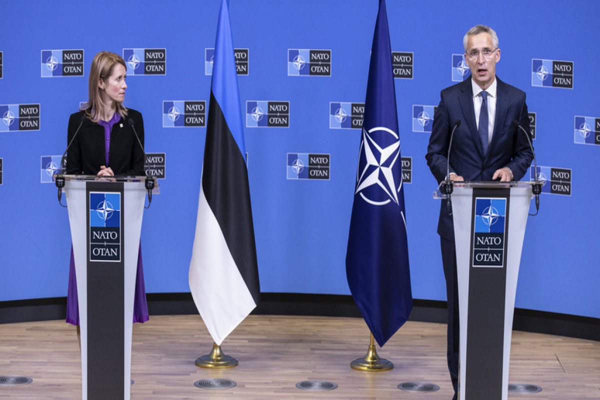 Estoniya Baş naziri Kaya Kallas və NATO Baş katibi Yens Stoltenberq