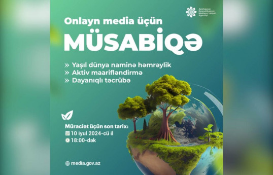 MEDİA onlayn media subyektləri üçün müsabiqə elan edib
