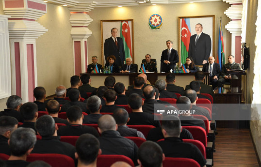 Əfv sərəncamı 17 saylı Cəzaçəkmə Müəssisəsində 9 nəfərə şamil olunub  - FOTO  - YENİLƏNİB 