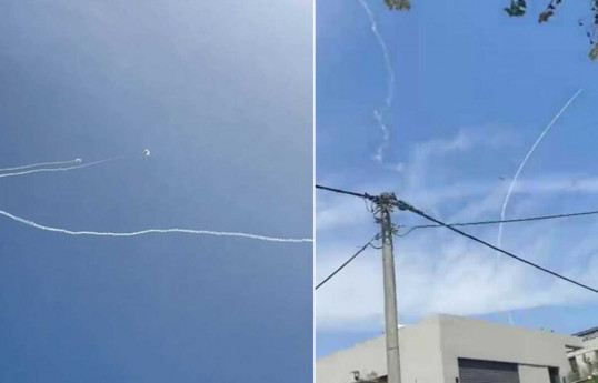 HAMAS Təl-Əvivi raket atəşinə tutub, 2 nəfər yaralanıb - VİDEO  - YENİLƏNİB-1 
