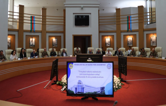 "Fövqəladə hallarla mübarizədə yeni texnologiyaların tətbiqi" mövzusunda konfrans keçirilib
