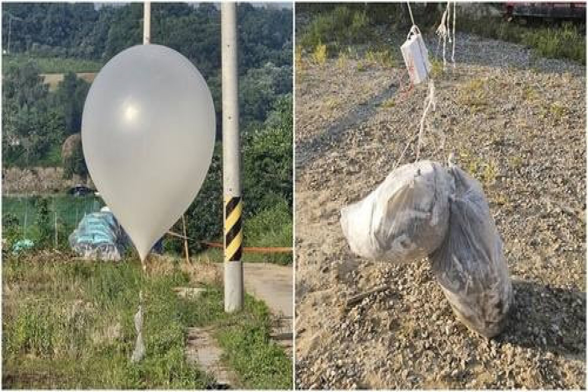 КНДР запустила в сторону Южной Кореи воздушные шары с мусором