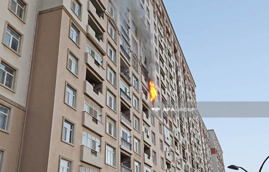 Abşeronda yaşayış binasındakı yanğın söndürülüb- VİDEO  - YENİLƏNİB 