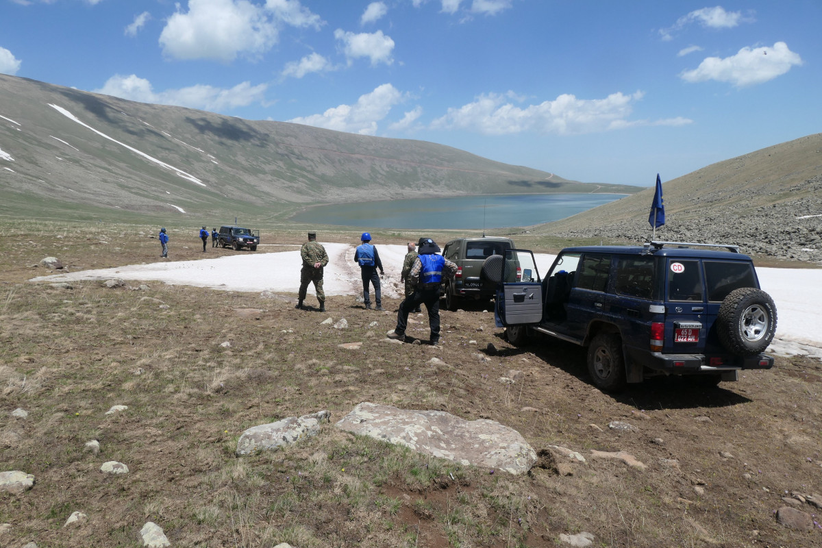 Aİ missiyası Ermənistan-Azərbaycan sərhədində yerləşən Qaragölə baş çəkib - FOTO 