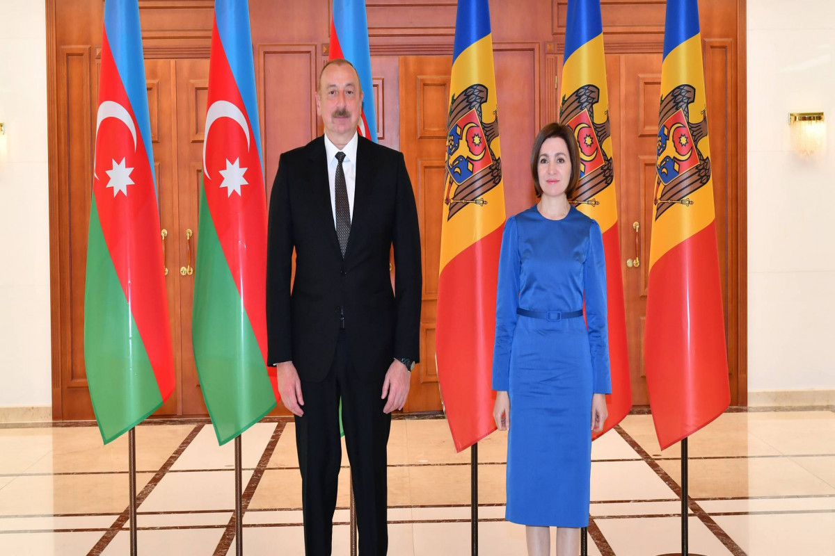 Ilham Aliyev, President of Azerbaijan and Maia Sandu, the President of the Republic of Moldova