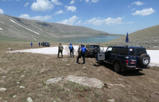 Aİ missiyası Ermənistan-Azərbaycan sərhədində yerləşən Qaragölə baş çəkib - FOTO 