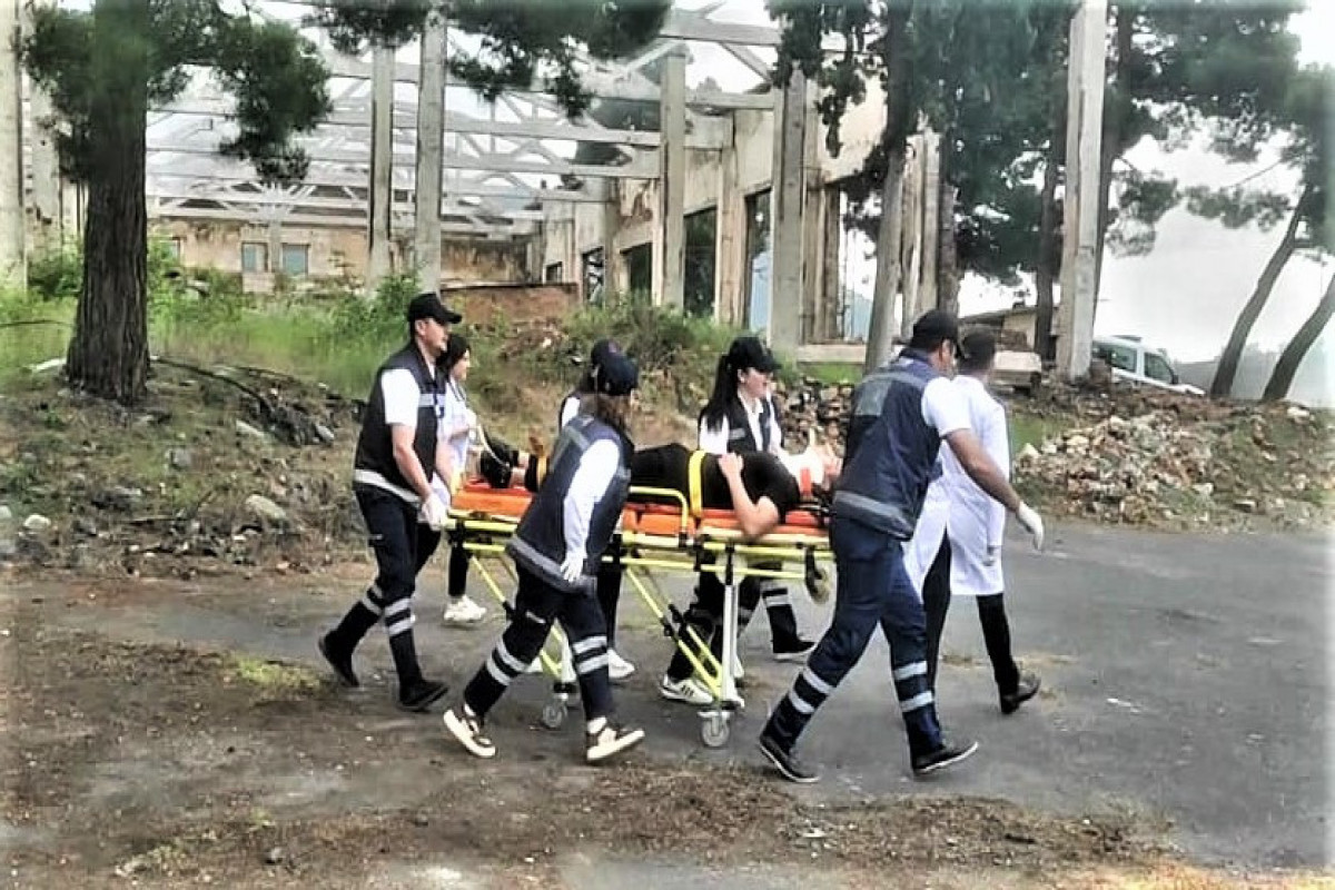 FHN Zaqatalada mülki müdafiə təlimi keçirib - FOTO 