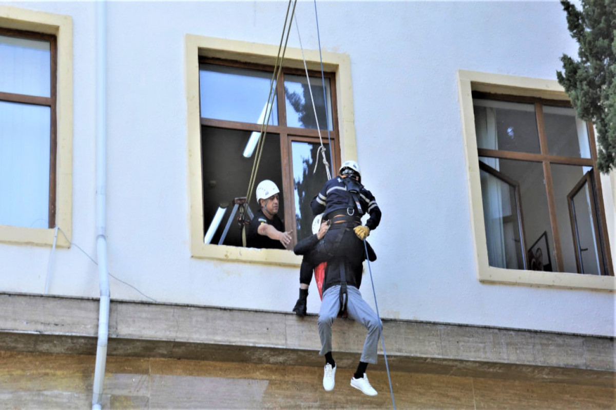 FHN Zaqatalada mülki müdafiə təlimi keçirib - FOTO 