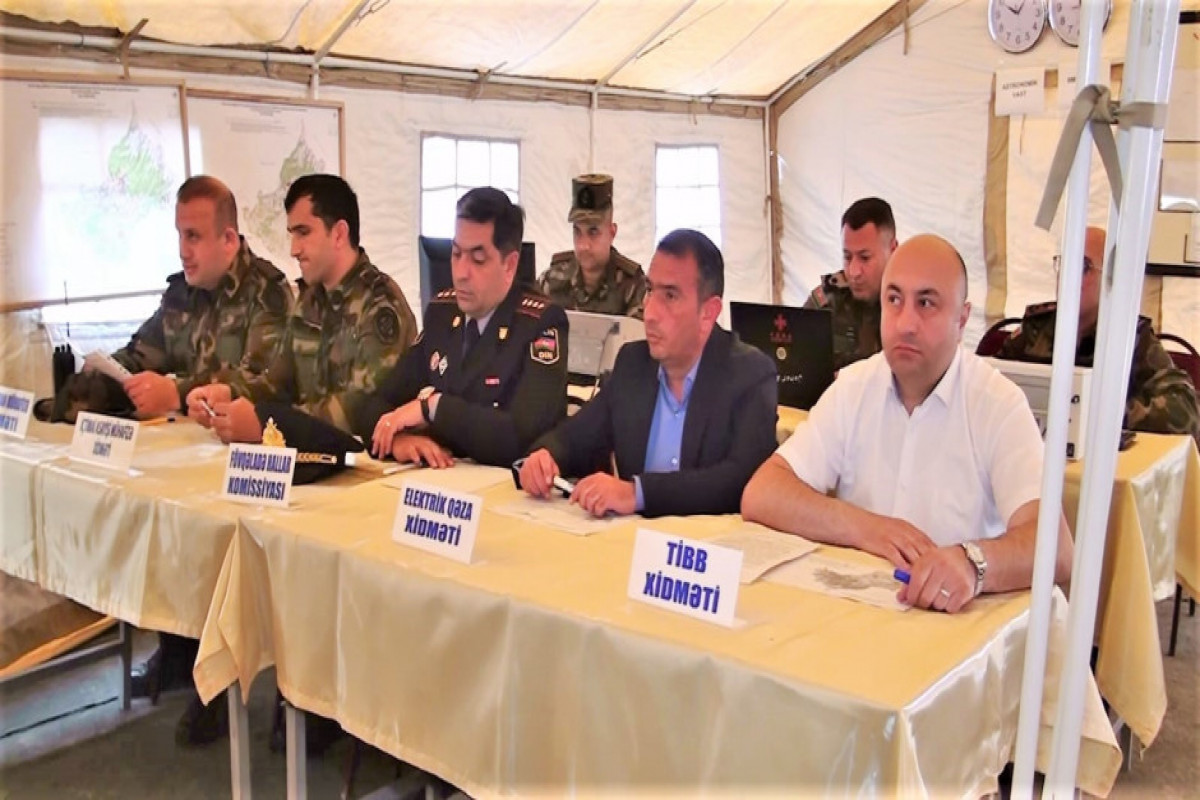 FHN Zaqatalada mülki müdafiə təlimi keçirib - FOTO 