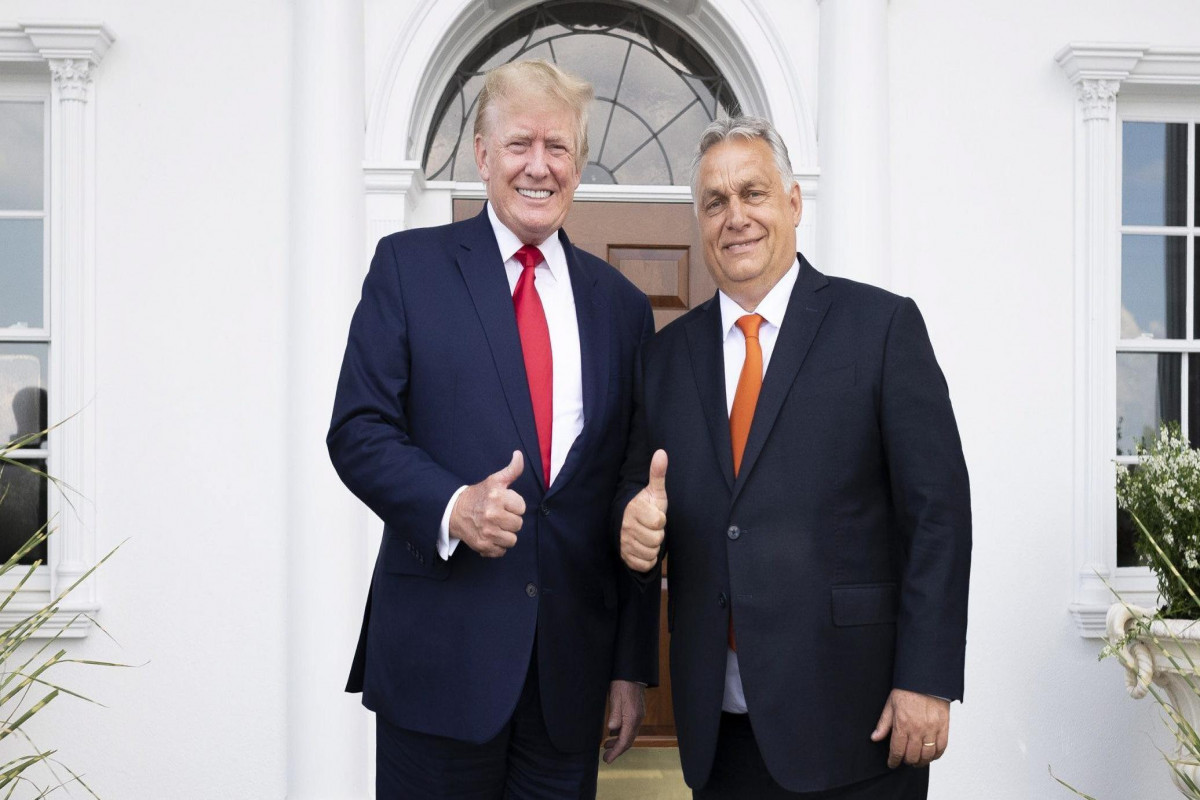 ABŞ-ın keçmiş prezidenti Donald Tramp və Macarıstan Baş naziri Viktor Orban