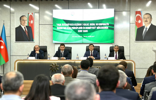 Bakıda “yaşıl iqtisadiyyat”a keçiddə ESG prinsiplərinin əhəmiyyətinə dair konfrans keçirilib