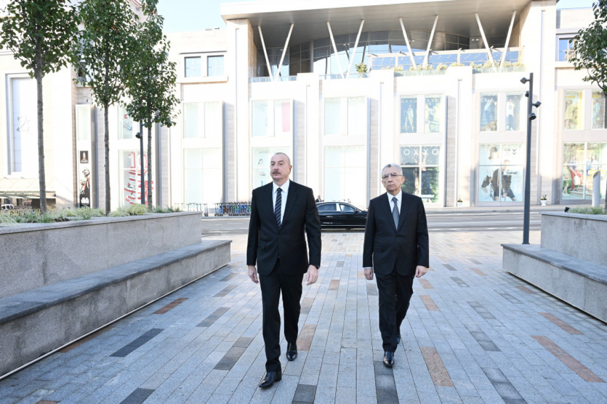 Prezident Bakı Dəmiryol Vağzalı və "28 May" stansiyasının qarşısındakı yenidənqurma işləri ilə tanış olub - FOTO  - YENİLƏNİB 