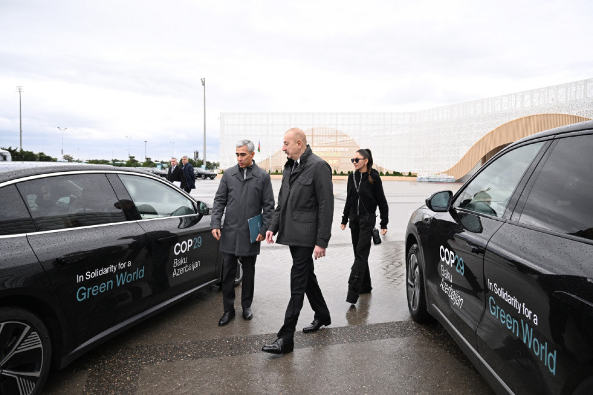 Prezident İlham Əliyev Bakı Olimpiya Stadionunun ərazisində COP29-la bağlı yaradılan şəraitlə tanış olub - YENİLƏNİB 