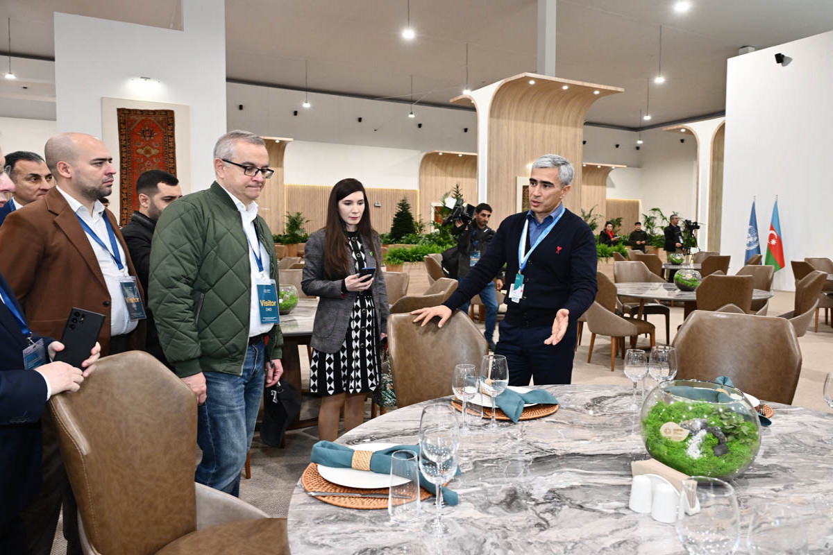 COP29-a hazırlıq işləri ilə bağlı Bakı Stadionuna media-tur təşkil olunub - FOTOLENT 