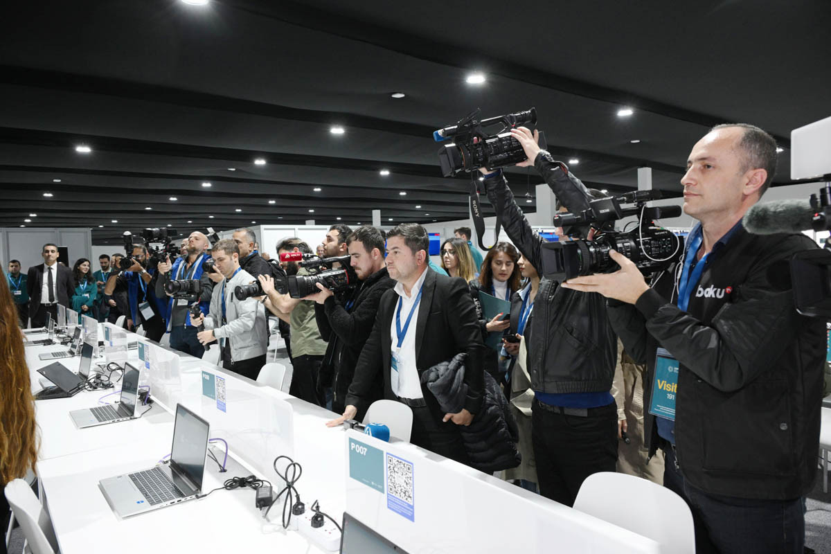 COP29-a hazırlıq işləri ilə bağlı Bakı Stadionuna media-tur təşkil olunub - FOTOLENT 