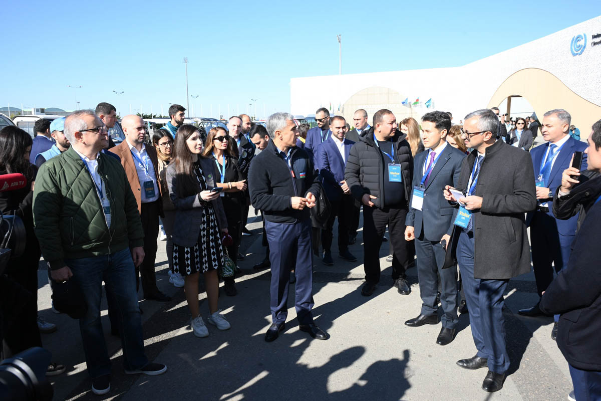 COP29-a hazırlıq işləri ilə bağlı Bakı Stadionuna media-tur təşkil olunub - FOTOLENT 