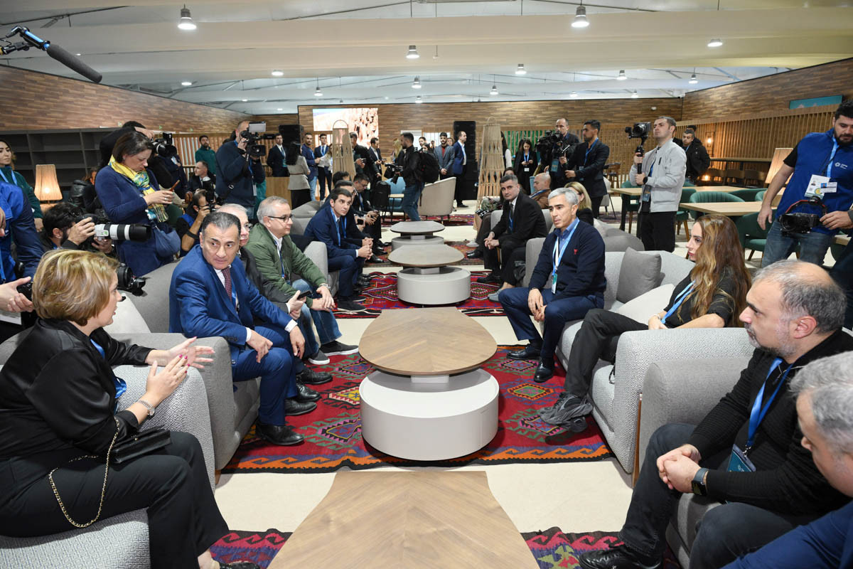 COP29-a hazırlıq işləri ilə bağlı Bakı Stadionuna media-tur təşkil olunub - FOTOLENT 