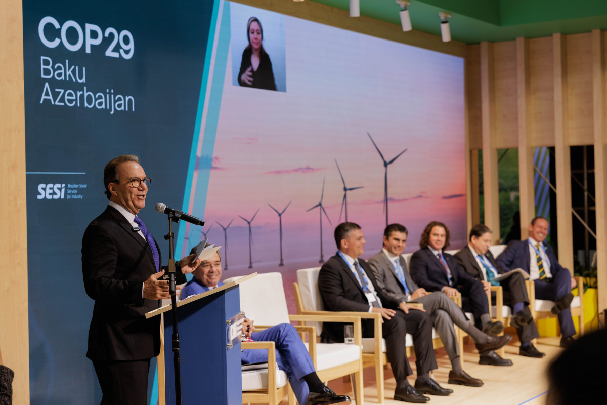 COP29-un Yaşıl Zonasında korporativ dayanıqlılıq mövzusunda panel sessiyası baş tutub