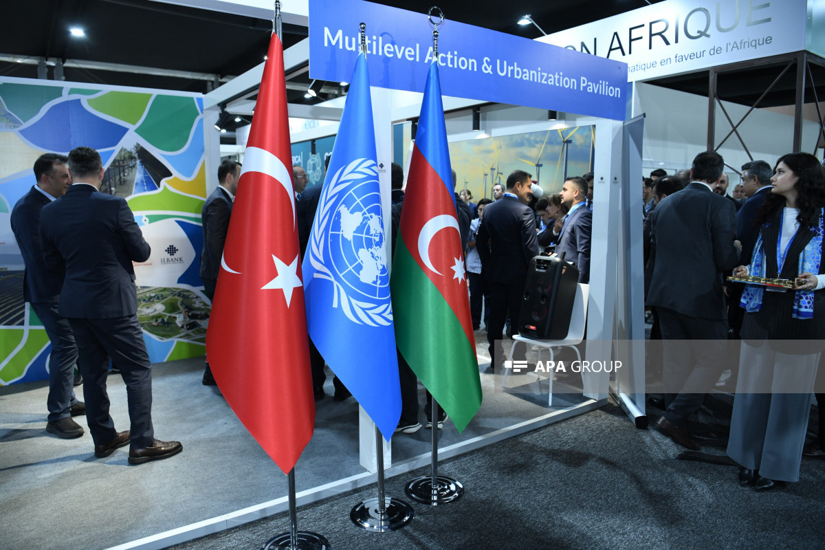 COP29-da Azərbaycan, Türkiyə və BMT-nin birgə pavilyonunun açılışı olub - FOTO 