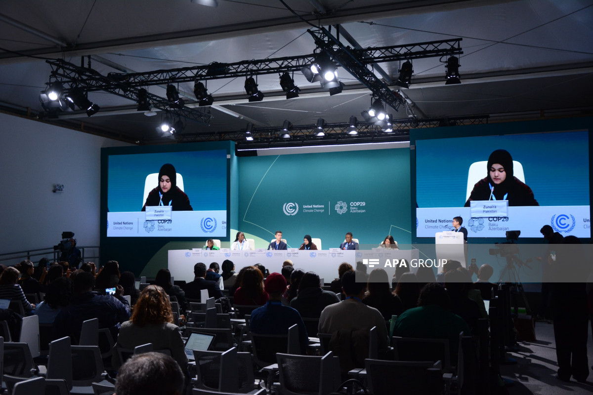 COP29-da UNICEF-in təşkilatçılığı ilə uşaq və gənclərin mətbuat konfransı keçirilib - FOTO 