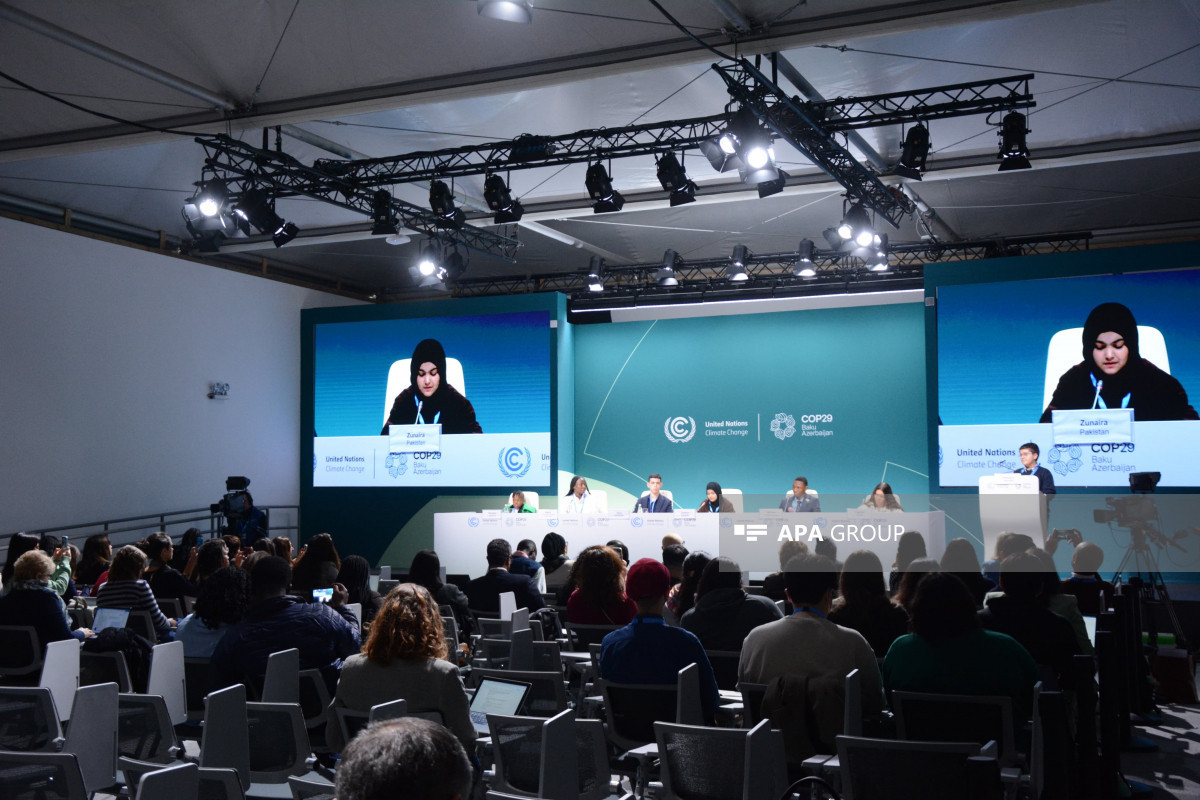 COP29-da UNICEF-in təşkilatçılığı ilə uşaq və gənclərin mətbuat konfransı keçirilib - FOTO 