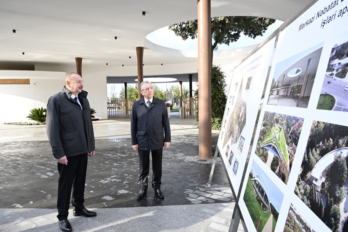 Prezident İlham Əliyev Mərkəzi Nəbatat Bağının açılışında iştirak edib