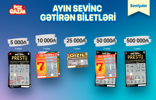 Bakıda “Prestij” lotereyasında 500 000 manat qazanılıb - FOTO 
