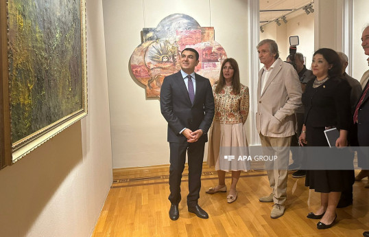 Milli İncəsənət Muzeyində "Xəzər" Biennalesi Platforması çərçivəsində sərgisi açılıb - FOTO 