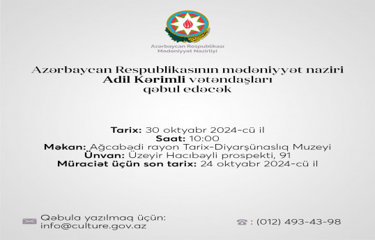 Adil Kərimli Ağcabədidə vətəndaşları qəbul edəcək