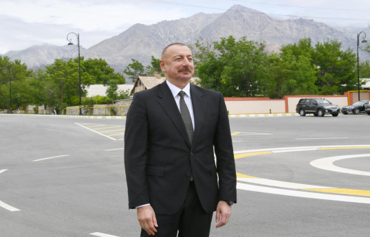 Zəngilan şəhərində beşinci və altıncı yaşayış komplekslərinin təməlləri qoyulub