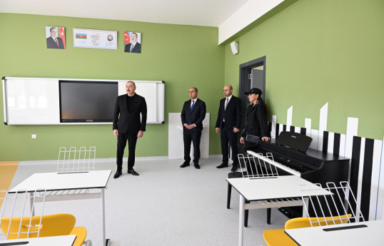 Prezident Cəbrayıl şəhərində Mehdi Mehdizadə adına tam orta məktəbin binasının açılışında iştirak edib - YENİLƏNİB 