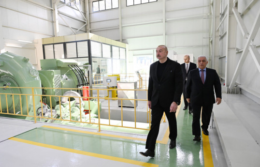 Zəngilan rayonunda “Sarıqışlaq” Su Elektrik Stansiyası istifadəyə verilib  - FOTO  - YENİLƏNİB 