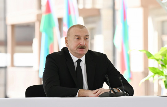 Prezident: Azad edilmiş torpaqlarda aparılan işlər miqyasına görə xüsusi xarakter daşıyır