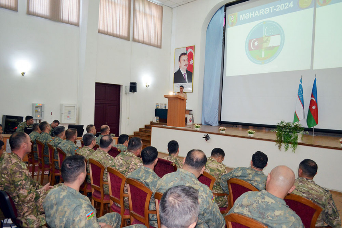 Azərbaycan və Özbəkistan hərbçilərinin birgə komanda-qərargah təlimi başa çatıb