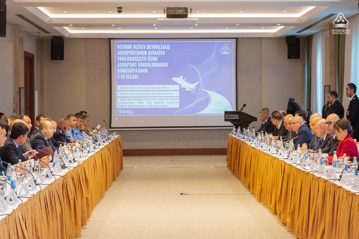 COP29 zamanı mülki aviasiya təhlükəsizliyinin gücləndirilməsi müzakirə olunub - FOTO 