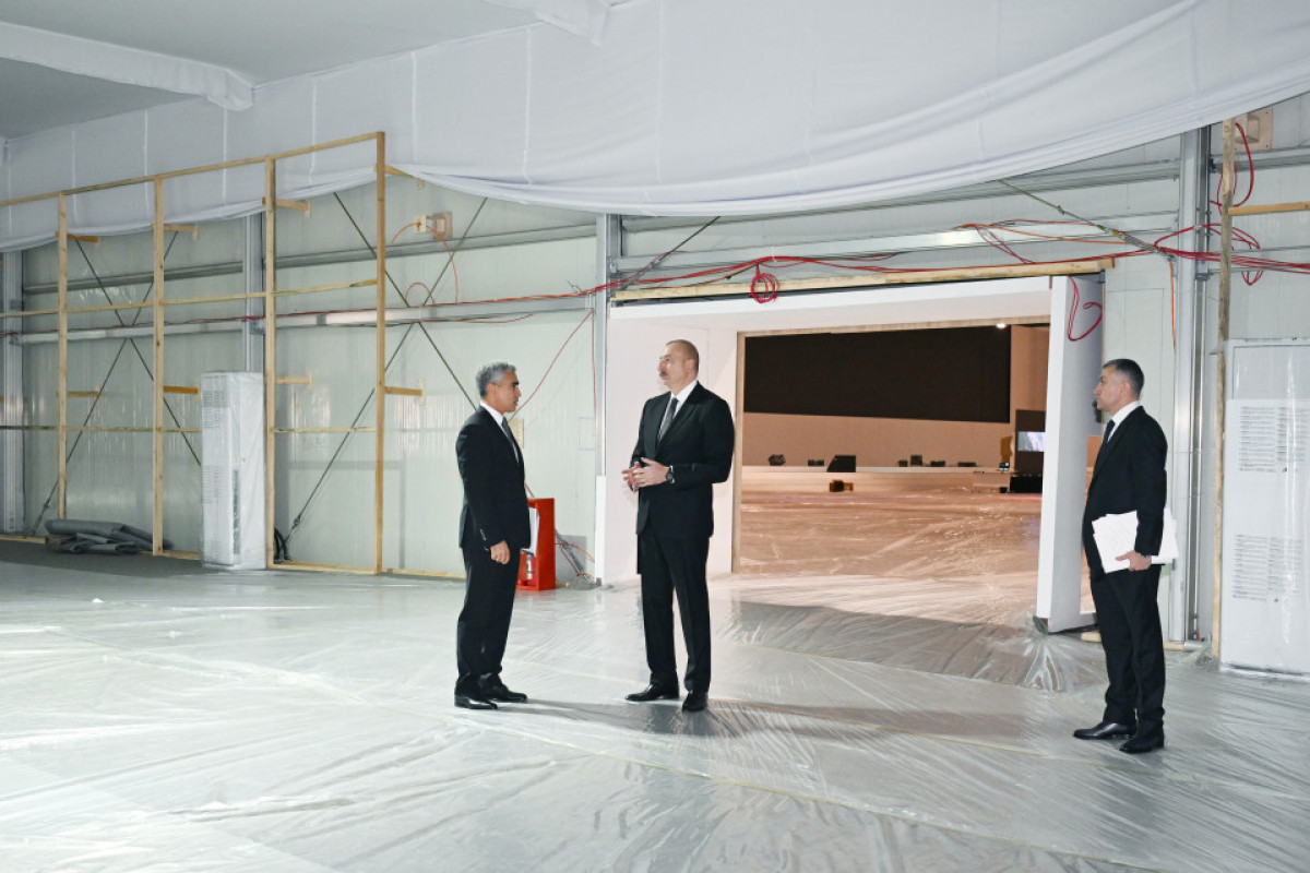 Prezident İlham Əliyev Olimpiya Stadionunun ərazisində COP29-a hazırlıqla bağlı görülən işlərlə tanış olub - FOTO - YENİLƏNİB 