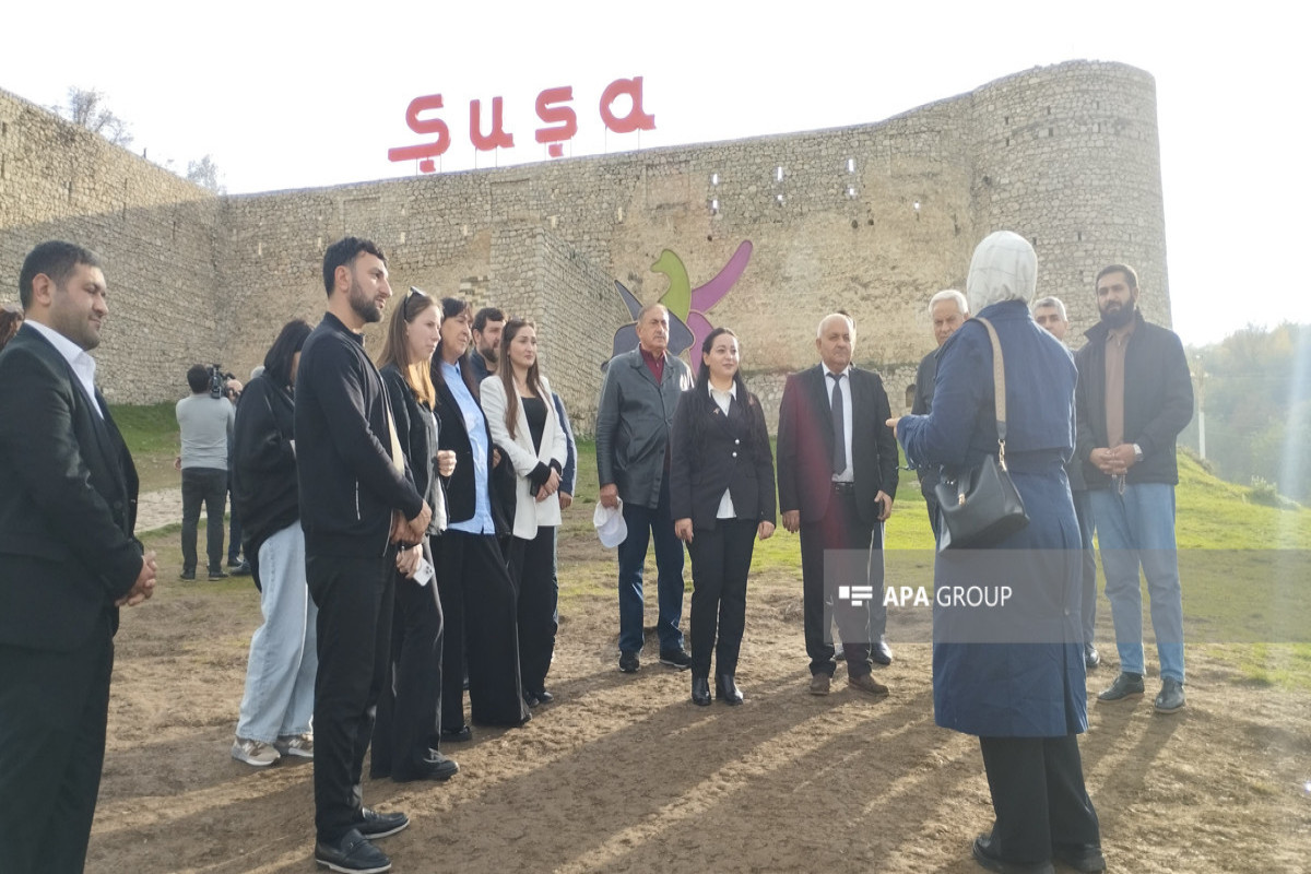 Gürcüstanlı səyyahlar Şuşa şəhərini ziyarət edib - FOTO 