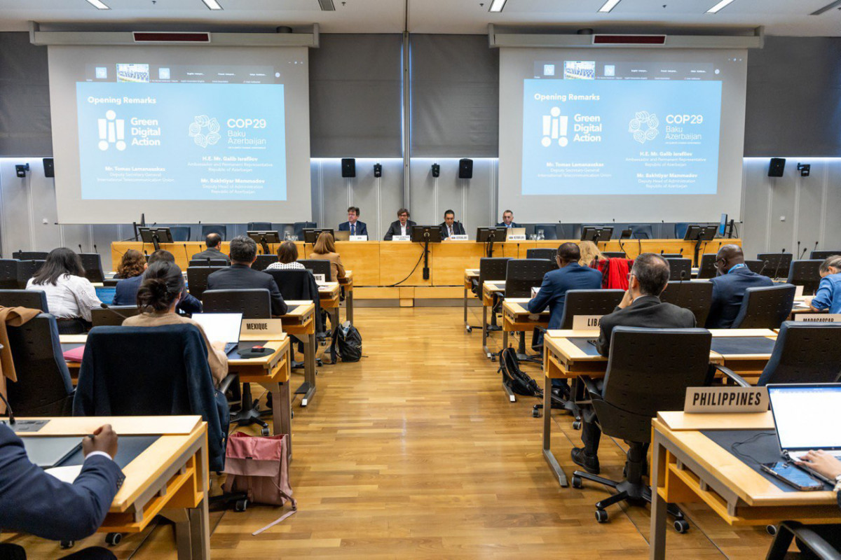 Cenevrədə COP29 zamanı keçiriləcək Yaşıl Rəqəmsal Fəaliyyət təşəbbüsü ilə bağlı brifinq təşkil olunub