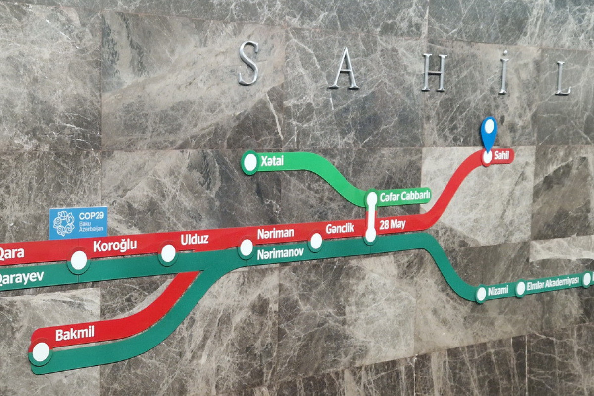 Bakı metrosunda COP29-la bağlı məlumatlandırma işləri aparılır - FOTO 