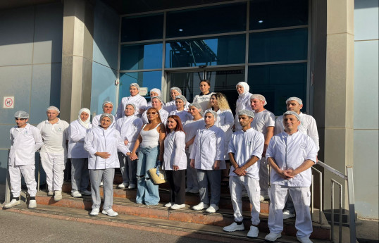 Tünzalə Ağayeva “Shokki Mokki” fabrikində olub - FOTO 
