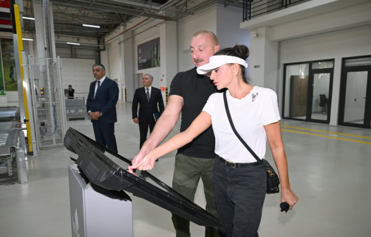 Prezident İlham Əliyev və birinci xanım Mehriban Əliyeva Kəlbəcərdə İstisu Mineral su zavodunun açılışında iştirak ediblər  - YENİLƏNİB 