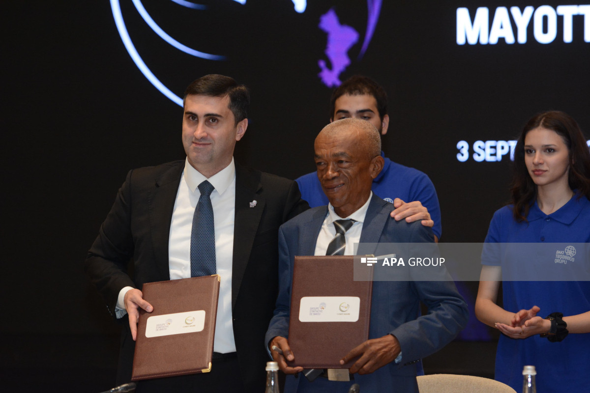 "Qəmər Adaları İttifaqının Fransa tərəfindən qeyri-qanuni işğalı" konfransı çərçivəsində memorandum imzalanıb - FOTO 