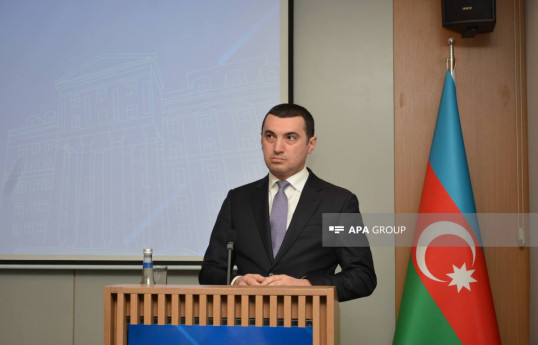 Azərbaycan Xarici İşlər Nazirliyinin (XİN) Mətbuat xidməti idarəsinin rəisi Ayxan Hacızadə