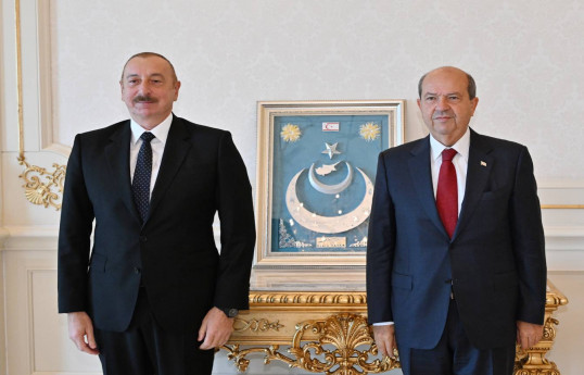 Prezident İlham Əliyev, ŞKTC Prezidenti Ersin Tatar