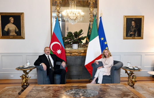 Azərbaycan Prezidenti İlham Əliyevin İtaliya Nazirlər Şurasının sədri ilə görüşü keçirilib - YENİLƏNİB 1 
