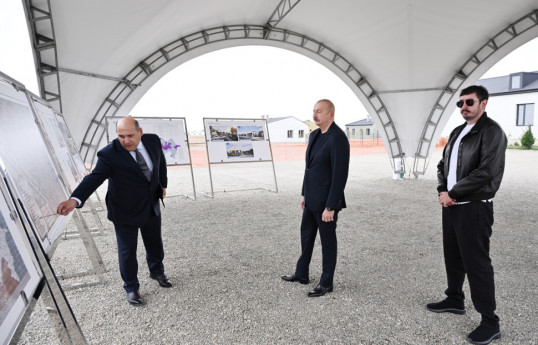 Prezident İlham Əliyev Ağdamın Kəngərli kəndində aparılan bərpa işləri ilə tanış olub - YENİLƏNİB 