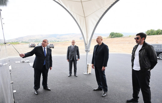 Prezident İlham Əliyev Ağdam-Əsgəran-Xocalı-Xankəndi avtomobil yolunda aparılan işlərlə tanış olub  - YENİLƏNİB 