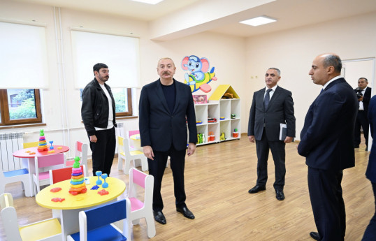 Xankəndi şəhərində 1 nömrəli körpələr evi-uşaq bağçasının təmirdən sonra açılışı olub  - YENİLƏNİB 